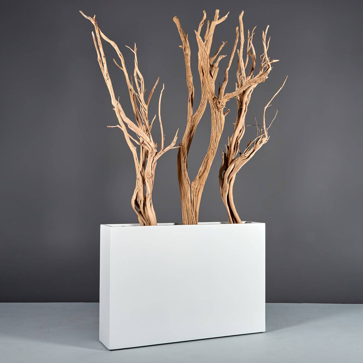 Maceta rectangular alta Delray
